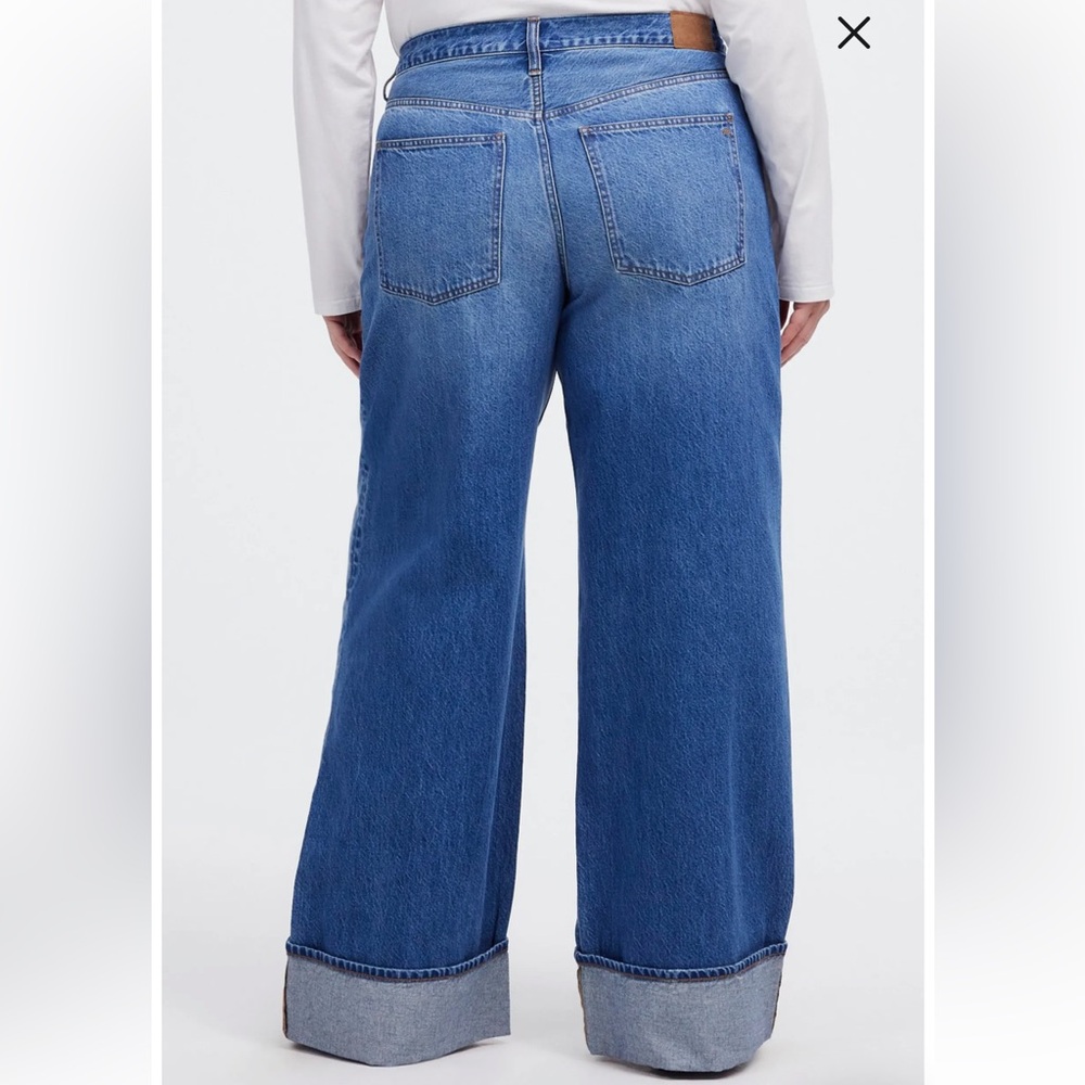 Madewell super-wide leg Jeans with cuff
